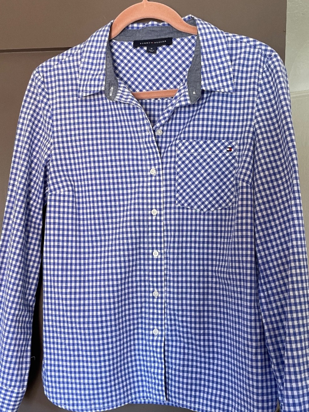 Women’s Tommy Hilfiger Button Down Shirt – Classic Preppy Style – Cotton Blouse